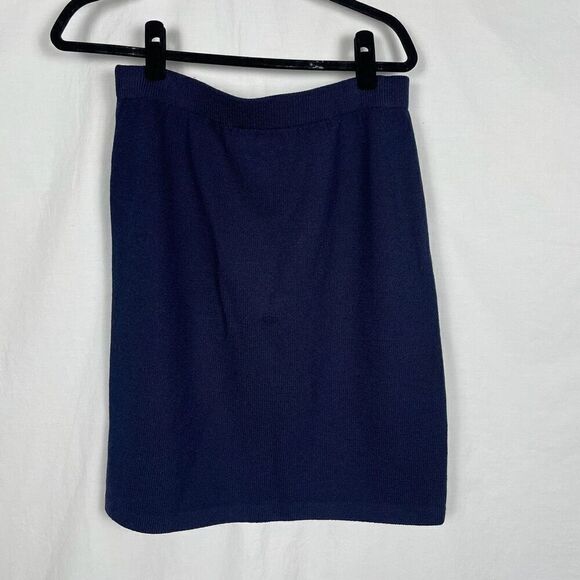 St. John Collection EUC Navy Blue High Rise Pencil Skirt - Women’s 12 - Picture 3 of 4